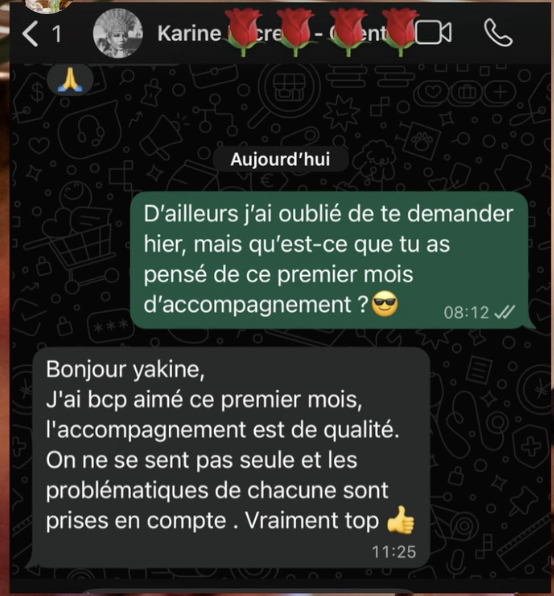 Témoignage client Karine