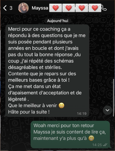 Témoignage client Mayssa